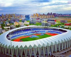 武威体育场鸟瞰图