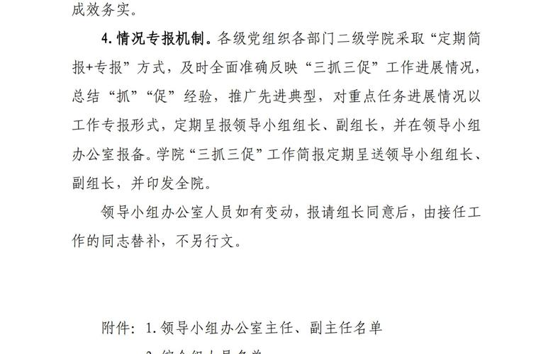 武威职业学院“三抓三促”行动领导小组办公室组织架构及运行机制