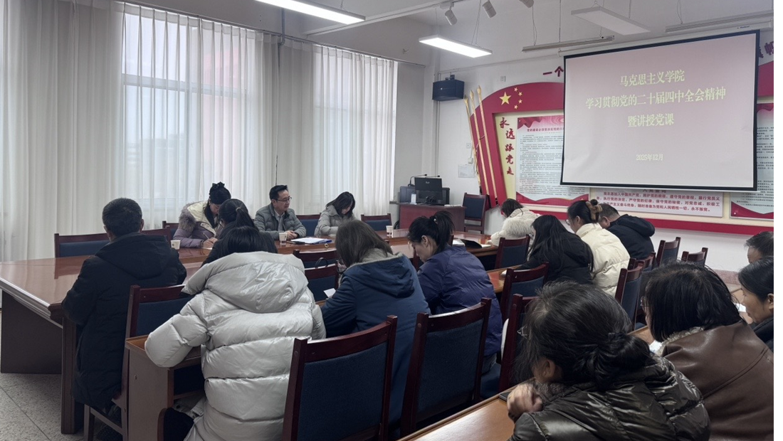 马克思主义学院党总支书记任陶讲授深入学习贯彻党的二十届四中全会精神专题党课
